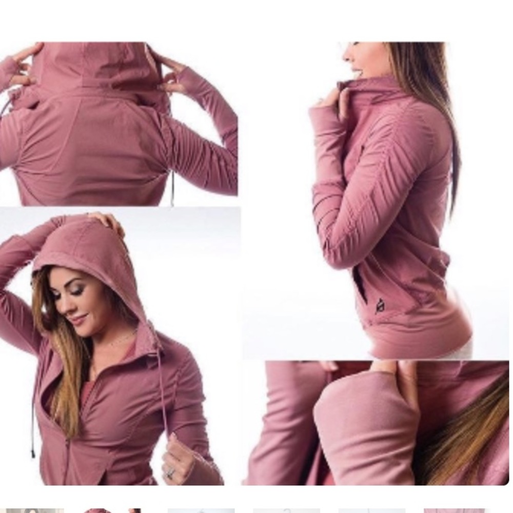 Ptula athletic blush pink jacket size S